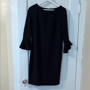 Karl Lagerfeld Black Dress with Flared Sleeves